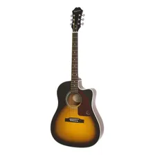 Violão EpiPhone Aj210ce Outfit Folk Sunburst Elétrico Foto mini 2