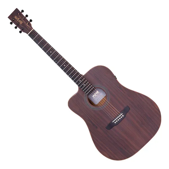Violão Rozini Rx315 Folk Cutaway Canhoto Preto Fosco Cor Natural Foto 1