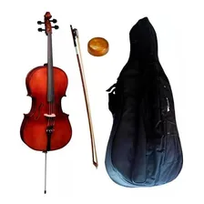 Violoncelo Eagle Ce300 Envelhecido 4/4 Tampo Maciço Cello Foto mini 1