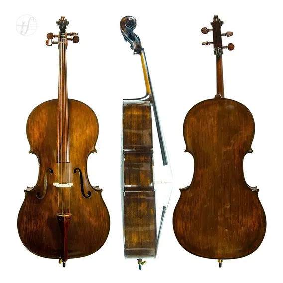 Violoncelo Rolim Orquestra Stradivari Envelhecido Foto 1