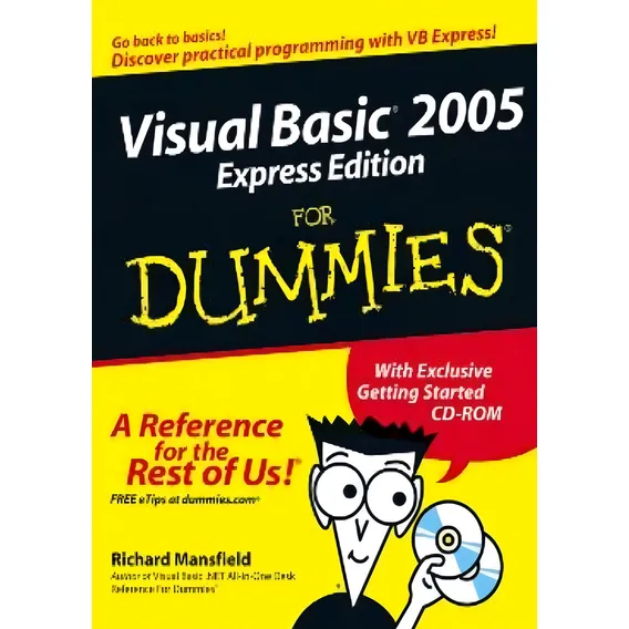 Visual Basic 2005 Express Edition For Dummies: Visual Basic 2005 Express Edition For Dummies, De Mansfield, Richard. For Dummies, Vol. 1. Editorial John Wiley, Capa Mole Em Inglês Foto 1