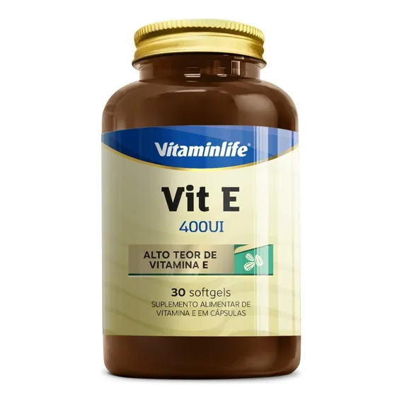 Vit E 400ui Alto Teor De Vitamina E - 30 Caps - Vitamin Life Foto 1