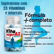 Vita Supraz Homem Com 60 Comprimidos Vitaminas Minerais Sabor Without flavor Foto mini 2