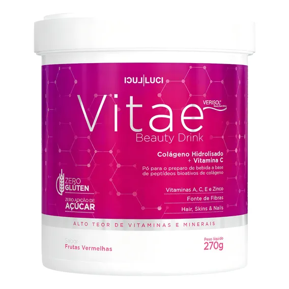 Vitae Beauty Drink Colágeno Verisol 270g (frutas Vermelhas Foto 1