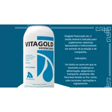 Vitagold 1 Litro Suplemento Vitamínico Cavalo Boi Vaca Porco Foto mini 3