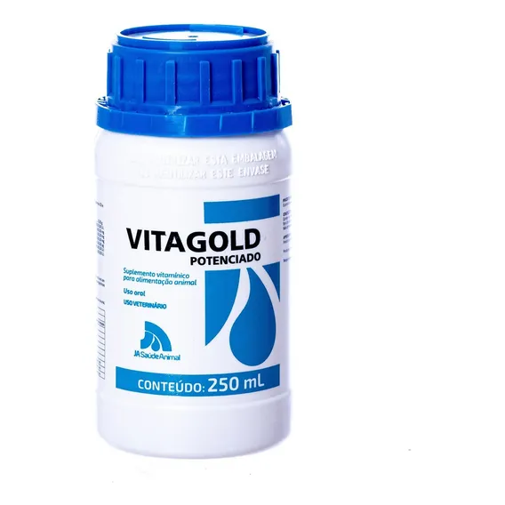 Vitagold Potenciado Suplemento Vitamínico Animal 250ml Foto 1