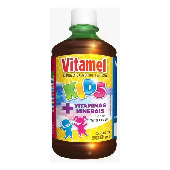 Vitamel Kids Líquido 500ml Tutti Frutti Sabor Tutti Frutti Foto 1