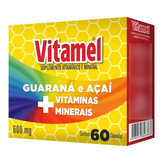 Vitamel Suplemento Vitamínico E Mineral 60 Cáps Foto 1
