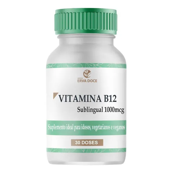 Vitamina B12 1000mcg 30 Capsulas Sublinguais Foto 1