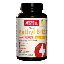 Vitamina B12 Metilcobalamina 1000 Mcg Jarrow Formulas 100 tabletes mastigáveis Importado Foto mini 1