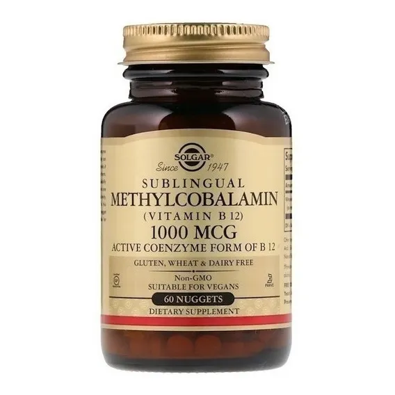 Vitamina B12 Metilcobalamina Sublingual 1000mcg 60caps Foto 1