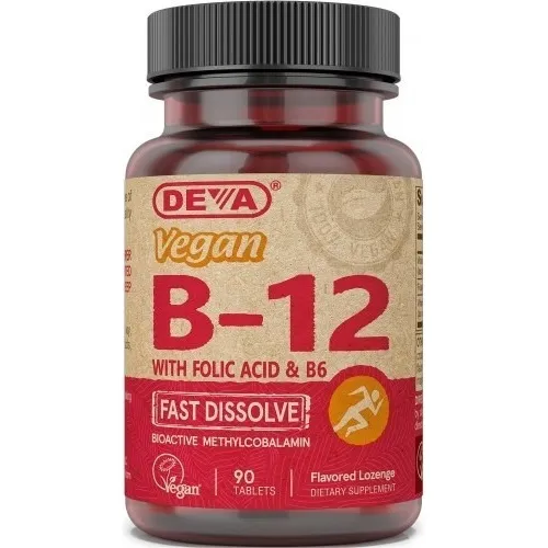 Vitamina B12 Sublingual 1000mcg Vegana Importada Deva Foto 1