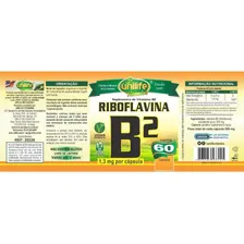 Vitamina B2 ( Riboflavina ) - 60 Cápsulas 500mg - Unilife Foto mini 2
