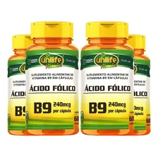 Vitamina B9 Acido F贸lico 60 Capsulas 500mg - Unilife Foto mini 4