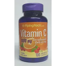 Vitamina C 1000mg 100caps Bioflavon贸ides Rose Hips Importado Foto mini 1