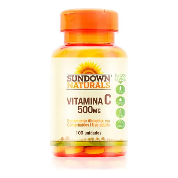 Vitamina C 500mg 100 Comprimidos Sundown Foto 1