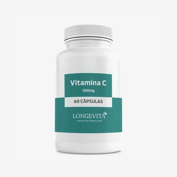 Vitamina C 500mg (fortalece A Imunidade) 60 Capsulas Sabor Neutro Foto 1