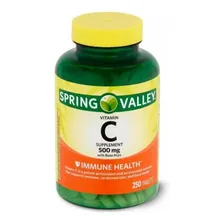 Vitamina C Spring Valley 500mg Com 250 Tablets Sem Sabor Foto  mini 1