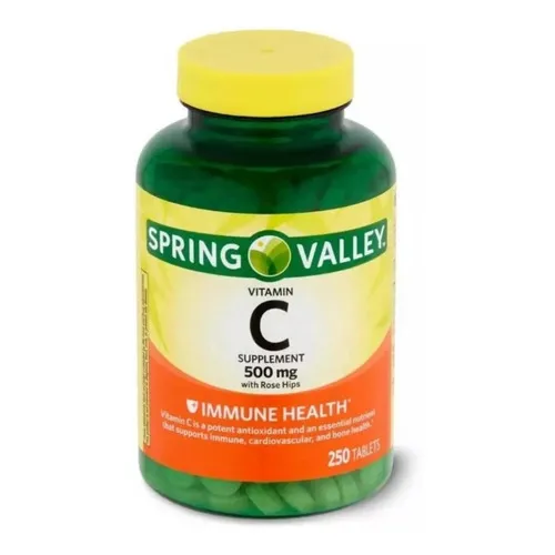 Vitamina C Spring Valley 500mg Com 250 Tablets Sem Sabor Foto 1