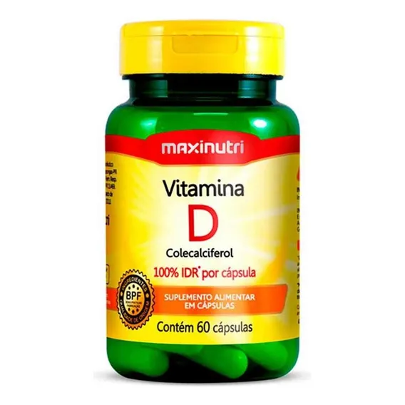 Vitamina D 100% Idr 60 Capsulas Maxinutri Sabor Foto 1