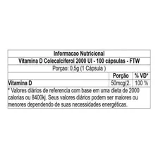 Vitamina D 2000Ui 100 Cáps - FTW Foto mini 4