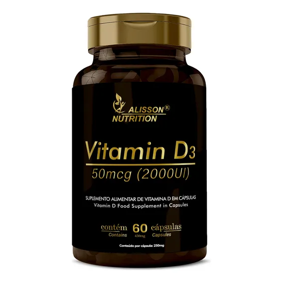 Vitamina D 2000ui 60 Cápsulas Alta Concentração Vitamina D Foto 1