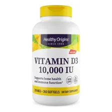Vitamina D3 10000 Ui 360 Caps Healthy Origins Foto mini 1