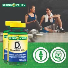Vitamina D3 125mcg 5000 Ui Spring Valley 250 Capsulas Gel Foto mini 4