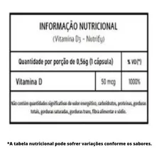 Vitamina D3 2000ui 120 Cápsulas Nutrify Foto mini  2