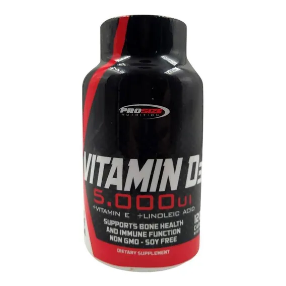 Vitamina D3 5,000 Iu (120 Caps) - Pro Size Foto 1
