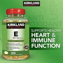 Vitamina E 180mg (400 Iu) 500 Softgels Importado Usa Foto mini 2