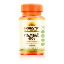 Vitamina E 400ui Sundown Naturals 30 cápsulas e400 Foto mini 1
