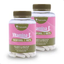 Vitamina E Isolada - Tocoferol. 240 Cáps. Kit 2 Frascos Sabor Sem Sabor Foto  mini 1