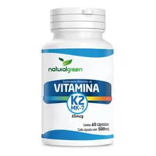 Vitamina K2 Mk7 120 Cápsulas Natural Green Sabor Sem Sabor Foto mini 3