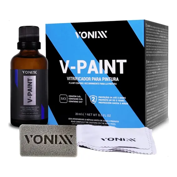 Vitrificador V-paint Para Pintura Automotiva 20ml Vonixx Foto 1