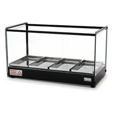 Vitrine Estufa 4 Bandejas Titã Quadrada Dupla Para Salgados 110v Foto mini 1