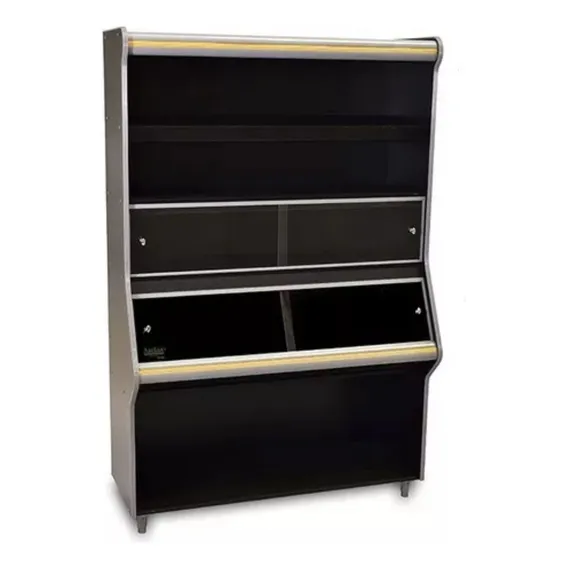 Vitrine Expositora Auto Atendimento Seca Para Pao Vasca Cor Preto Foto 1