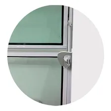 Vitro Basculante 2 Seções Branco 40 X 120 Vidro Liso Foto mini  3