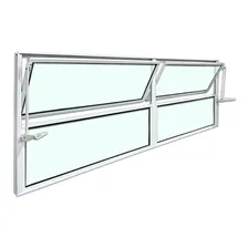 Vitro Basculante 2 Seções Branco 40 X 120 Vidro Liso Foto mini  2