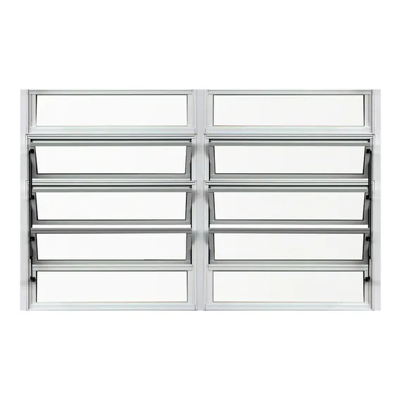 Vitro Basculante AlumÃnio Branco 100x150cm - C/ Vidros 3mm Foto 1