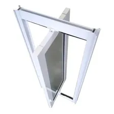 Vitro Capelinha 100x50 Cm Linha Suprema Aluminío Branco Foto  mini 1