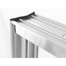 Vitro Correr AlumÃnio Brilhante 1,00x1,50m 4 Folhas S/ Grade C/ Band Cor Prateado Foto mini 4