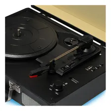 Vitrola Com Vinil Raveo Sonetto Chrome Preto Bluetooth 110V/220V Foto mini 2