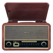Vitrola Raveo Turner Bt Toca-discos Cd Radio K7 Bivolt Foto mini 1