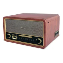 Vitrola Raveo Turner Bt Toca-discos Cd Radio K7 Bivolt Foto mini 4