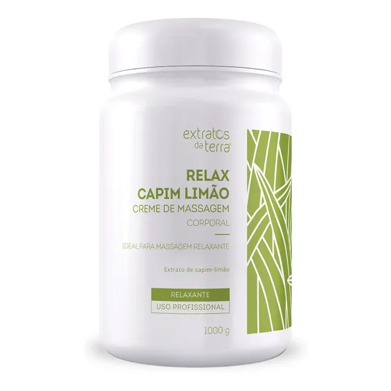Vitta Relax Creme Massagem Capim-limão 1kg Extratos Da Terra Tipo de embalagem Pote Foto 1