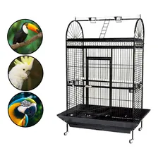 Viveiro Luxo Habitat Premium Grande Para Arara Cacatua Cor Preto Preto Foto  mini 1