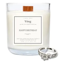 Vòng Vela Aromática Aniversario - Bolo Morango Joia Surpresa tamanho 16 Foto mini 1