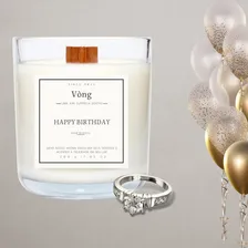 Vòng Vela Aromática Aniversario - Bolo Morango Joia Surpresa tamanho 16 Foto mini 3