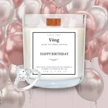 Vòng Vela Aromática Aniversario - Bolo Morango Joia Surpresa tamanho 16 Foto mini 4